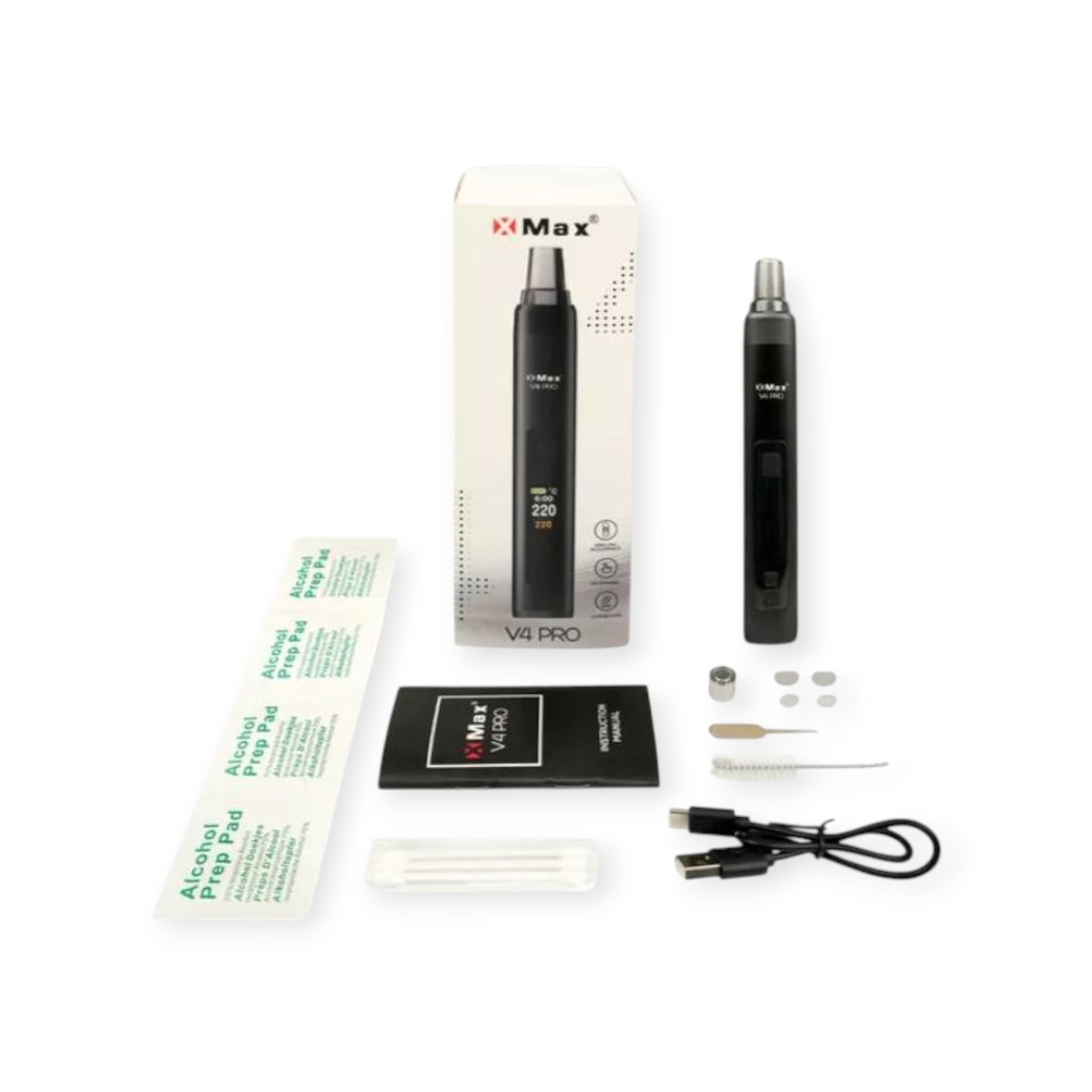 комплектація XMax V4 Pro аксесуари вапорайзера
